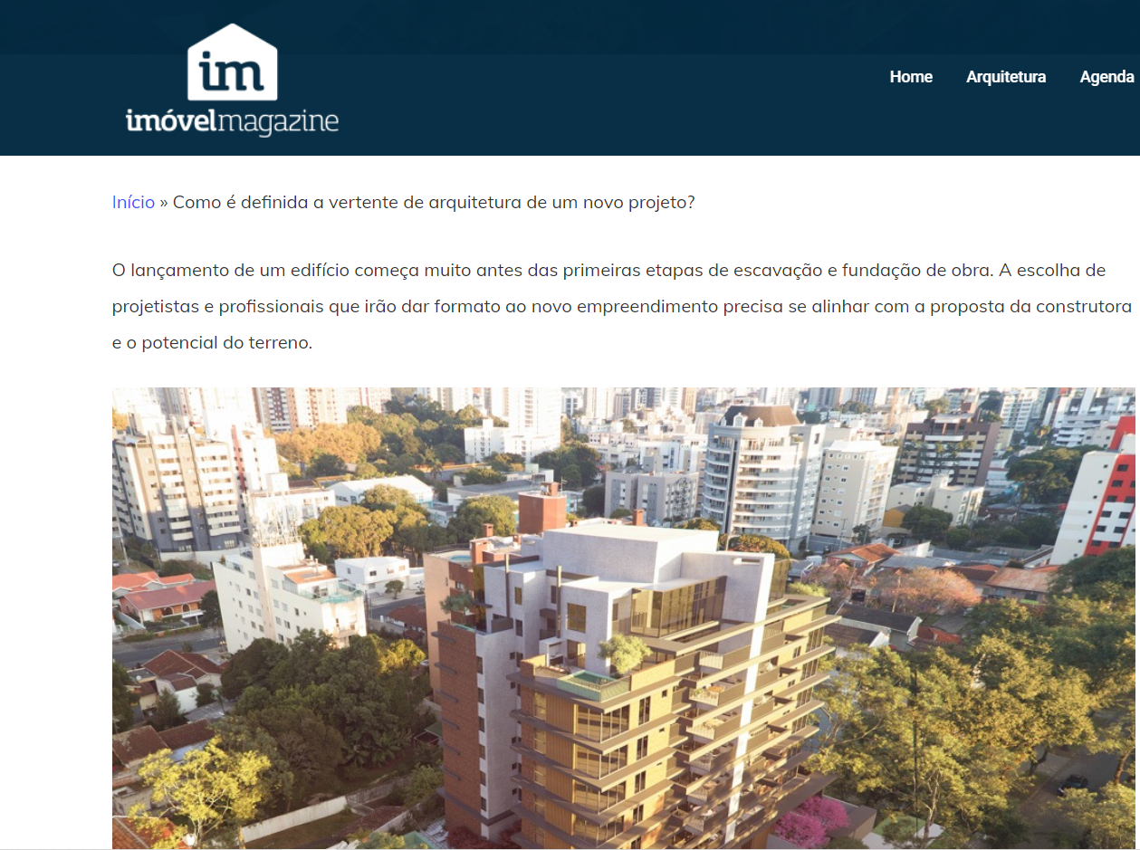 Imóvel Magazine: Como é definida a vertente de arquitetura de um novo projeto?