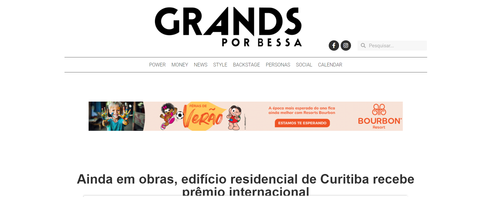 Grands por Bessa: Ainda em obras, edifício residencial de Curitiba recebe prêmio internacional